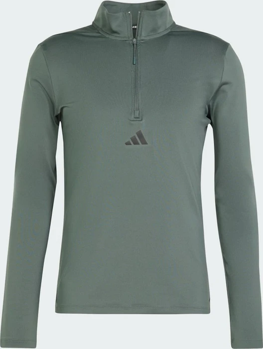 adidas Workout Quarter-Zip Funktionsshirt langarm legend ivy/black (Herren)
