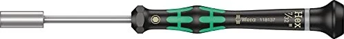 Wera Kraftform Micro 2069 zöllig Elektroniker Außensechskant Schraubendreher zöllig, 7/32"x60mm