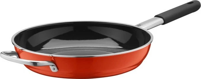 WMF Fusiontec Mineral Stielpfanne 28cm rot