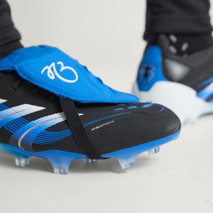 adidas Predator Elite JB Fold-Over Tongue FG core black/cloud white/glow blue