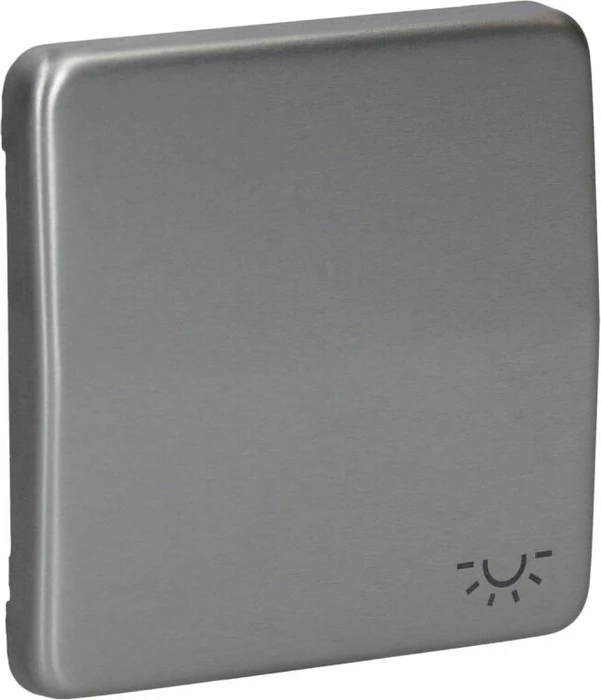 Jung Serie CD Wippe Metallausführung mit Symbol "Licht", platin