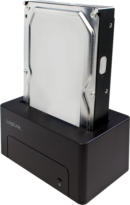 LogiLink USB 3.1 Quickport für 2.5"/3.5" SATA HDD/SSD schwarz, USB-C 3.1