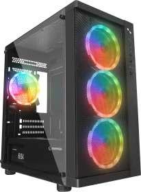Rampage Vega V2 Black, Glasfenster