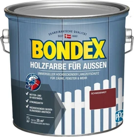 Bondex Holzfarbe außen schwedenrot, 2.5l