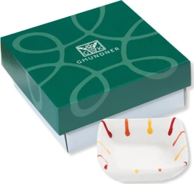 Gmundner Keramik Landlust Schälchen quadratisch im Geschenkkarton 9x9cm