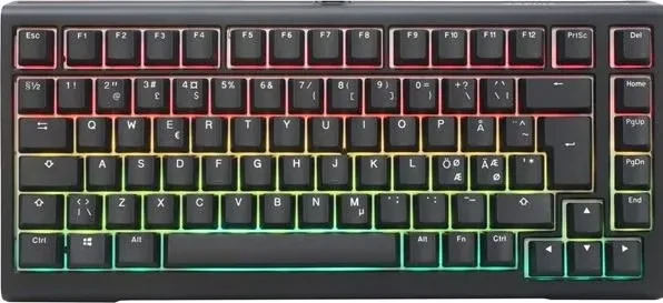 Ducky Tinker 75, schwarz/weiß, MX RGB RED, USB, ND
