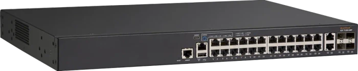 Brocade Ruckus ICX 7150 Rackmount Gigabit Managed Switch, 26x RJ-45, 2x SFP, 2x SFP+, 370W PoE+