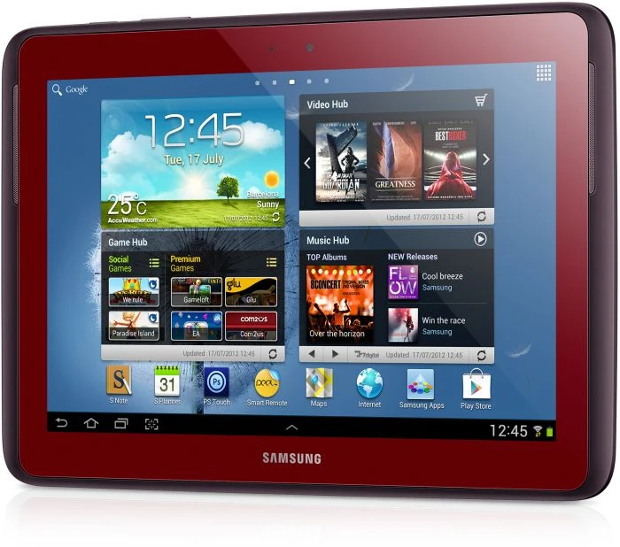 Samsung Galaxy Note 10.1 N8000, rot, 16GB, UMTS