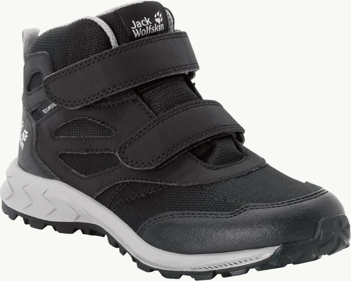 Jack Wolfskin Woodland Texapore Mid VC schwarz/grau (Junior)