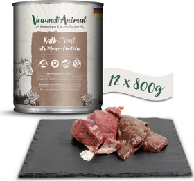 Venandi Animal Kalb als Monoprotein, 9.60kg (12x 800g)