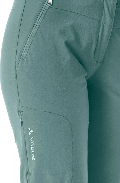 Vaude Farley Stretch Capri T-Zip III Zip-Off Hose lang dusty moss (Damen)