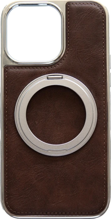 Peter Jäckel MagSafe Back Cover Deluxe für Apple iPhone 15 braun