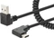 Manhattan Spiralkabel USB-A auf USB-C Ladekabel 1m schwarz Vorschaubild