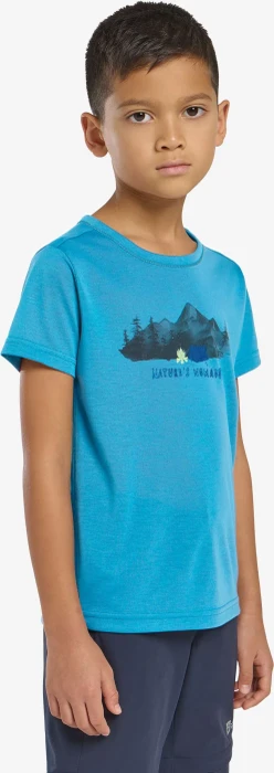 Jack Wolfskin Hiking Graphic Funktionsshirt kurzarm empire blue (Junior)