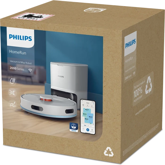 Philips XU2100/20 HomeRun 2000 Series Saug-/Wischroboter weiß inkl. Absaugstation