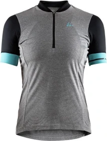 Craft Point Trikot kurzarm dark grey melange/galactic (Damen)