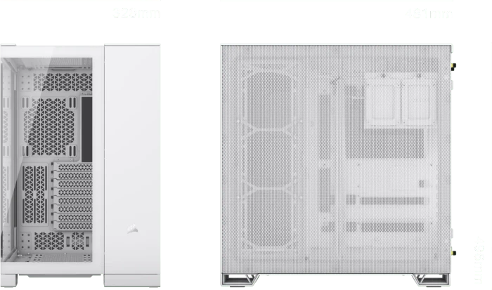 Corsair 6500X, weiß, Glasfenster