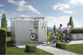 Biohort HighLine H2 Gerätehaus silber-metallic