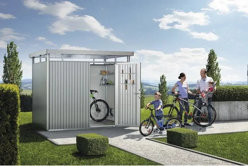 Biohort HighLine H2 Gerätehaus silber-metallic
