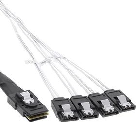 InLine mini SAS x4 [SFF-8087] auf 4x SATA Kabel, 1m (27620B)