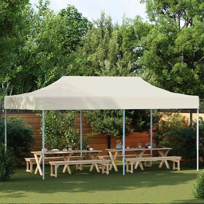 vidaXL Faltpavillon 580x292cm creme