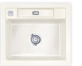 systemceram Bela 57 Einbau Becken mittig mit Ablauffernbedienung magnolie