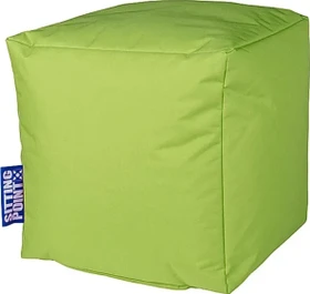 Sitting Point Cube Scuba Hocker Sitzsack grün