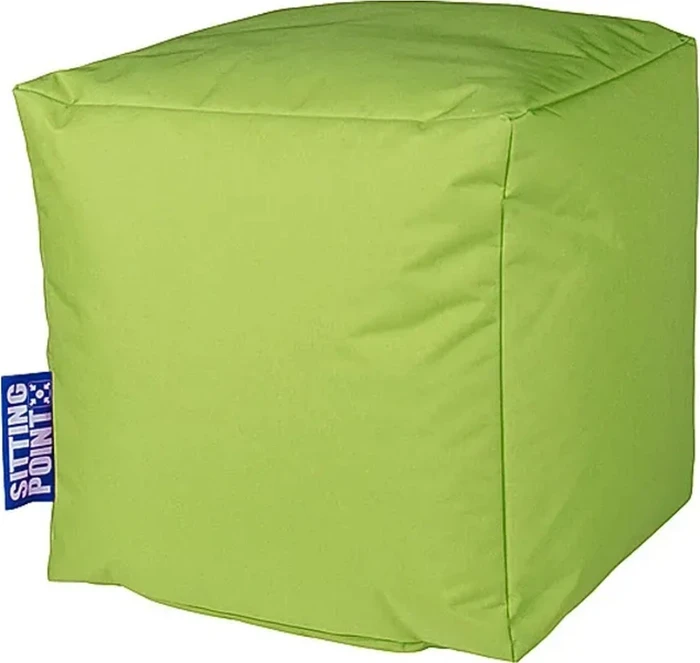 Sitting Point Cube Scuba Hocker Sitzsack grün