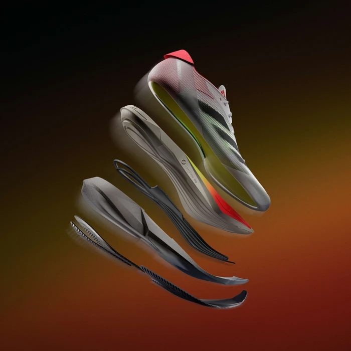 adidas Adizero Boston 12 cloud white/core black/lucid red (Herren)