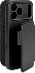 Decoded Leather Detachable Wallet Case für Apple iPhone 17 Pro schwarz