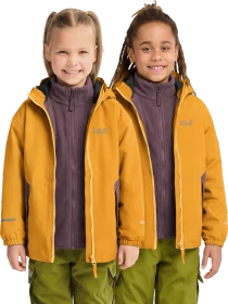 Jack Wolfskin Iceland 3in1 Funktionsjacke burly yellow JW (Junior)