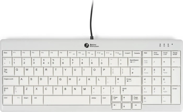 BakkerElkhuizen UltraBoard 960 V2 Standard Compact, weiß/grau, USB, UK
