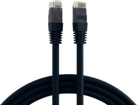 EFB Elektronik PVC CCA Patchkabel, Cat6, U/UTP, RJ-45/RJ-45, 30m, schwarz