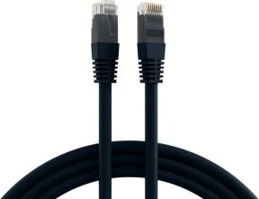 EFB Elektronik PVC CCA Patchkabel, Cat6, U/UTP, RJ-45/RJ-45, 20m, schwarz