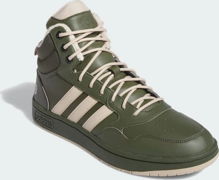 adidas Hoops 3.0 Mid Lifestyle Basketball Classic Fur Lining Winterized night cargo/clay brown/core black