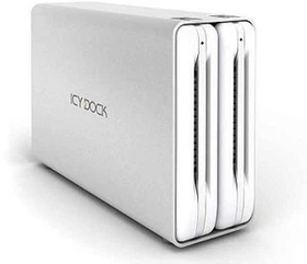 Icy Dock MB662U3-2S silber, USB-B 3.0