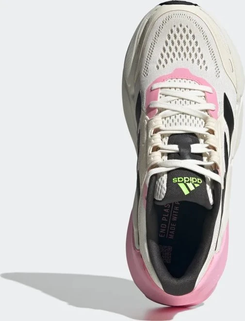 adidas Adistar cloud white/core black/solar green (Damen)