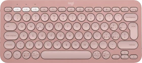 Logitech K380s Pebble Keys 2, rosa, Logi Bolt, USB/Bluetooth, IT