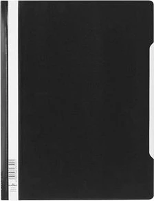 Durable Sichthefter opak, A4+, schwarz/transparent, 50er-Pack