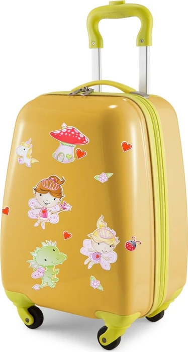 Hauptstadtkoffer For Kids reflektierende Aufkleber Feen Spinner 24l gelb