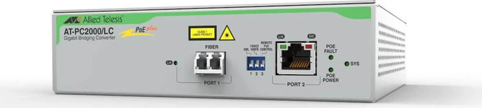 Allied Telesis PC2000/LC, RJ-45, LC-Duplex, PoE+