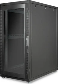 Digitus Professional Unique Serie Serverschrank 26HE, Sicherheitsglastür, IP2X, schwarz, 1000mm tief