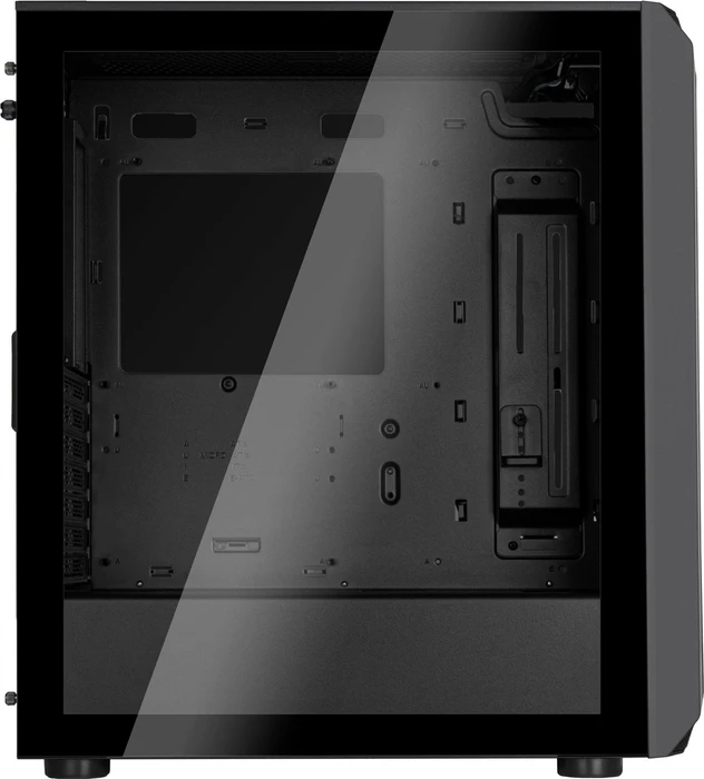SilverStone Fara 511Z, schwarz, Glasfenster