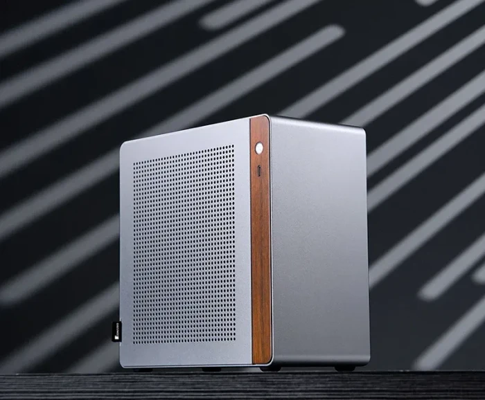 Jonsbo NV10, silber, Mini-ITX