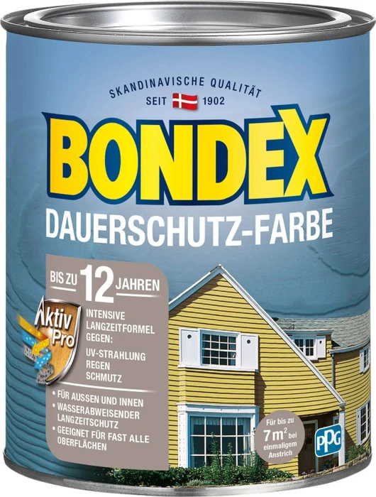 Bondex Dauerschutz-Farbe schwedenrot, 750ml