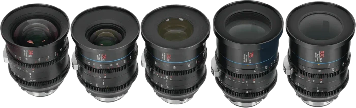 Sirui Jupiter 24/35/50/75/100mm T2 Full Frame Macro Cine Set für PL Mount