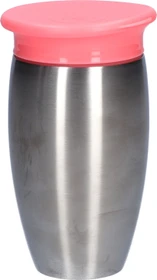Munchkin Miracle 360 Edelstahl Trinkbecher, 12+M, 296ml, rosa