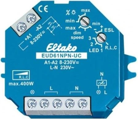 Eltako Dimmschalter EUD61NPN-UC Einbaumontage