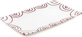 Gmundner Keramik Rotgeflammt Platte 36x15cm