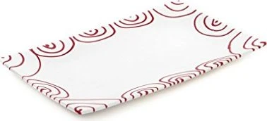 Gmundner Keramik Rotgeflammt Platte 36x15cm